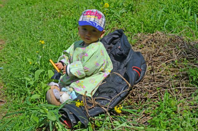 auf meiner alten lederjacke